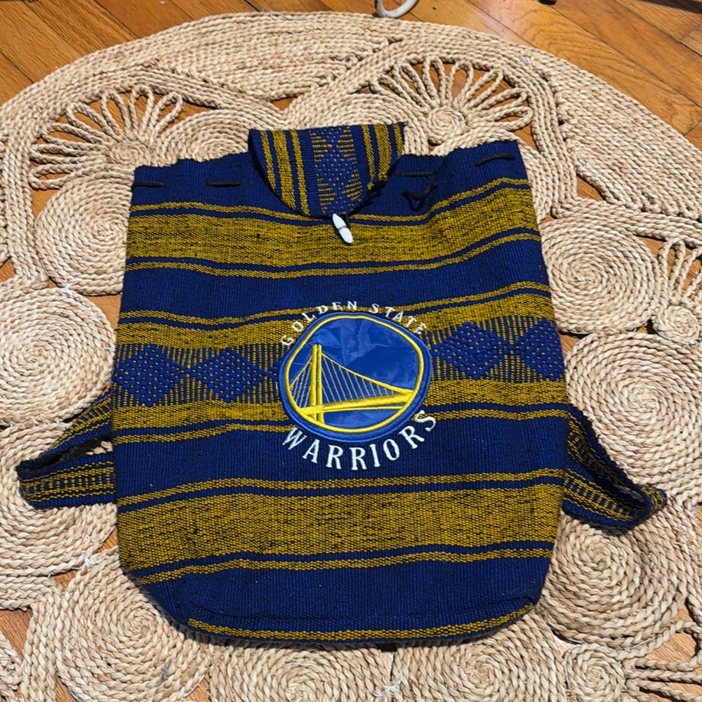 Golden State Warriors Backpack NBA Woven Poncho backpack